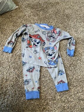 Paw Patrol Gray & Blue Kids Pajama Set - Size 4T